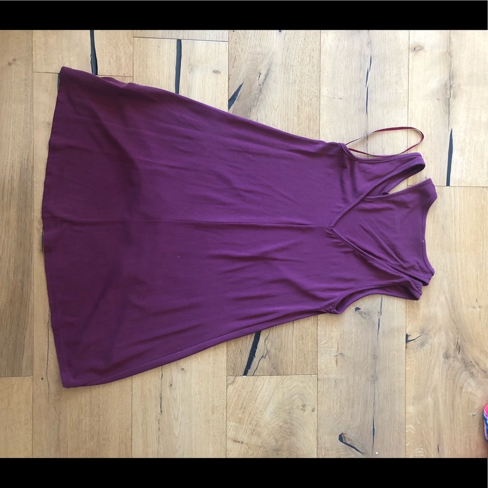 Maroon swing dress